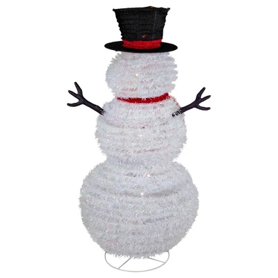 Northlight 4' Lighted Pop-Up Snowman Outdoor Christmas Decoration 5 Northlight 4' Lighted Pop-Up Snowman Outdoor Christmas Decoration - Image 3