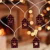 Northlight 10 Count B/O LED Warm White Plaid House Christmas Lights - 4.75' Clear Wire -Northlight GUEST 4c05cd77 aa58 46a3 8945 ea9edca84cbb