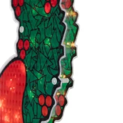 Northlight Lighted Holographic Christmas Wreath Window Silhouette Decoration - 15" -Northlight GUEST 4d1e52bd 0efc 4a7d b316 affef88162aa