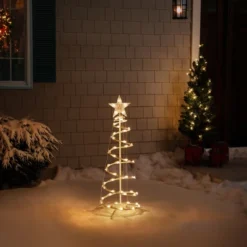 Northlight Lighted Outdoor Spiral Christmas Cone Tree With Star - 3' - Clear Lights 10 Northlight Lighted Outdoor Spiral Christmas Cone Tree With Star - 3' - Clear Lights -Northlight GUEST 50126877 40c8 49bd 9352 b7205254849d