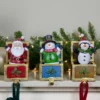Northlight Santa Snowman And Penguin In Gift Boxes Christmas Stocking Holders - Set Of 3 - 6" -Northlight GUEST 5060f5fa 7500 4d4e a09d 7c55c649065d
