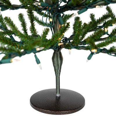 Northlight Alpine Coral Artificial Christmas Tree With Metal Base - 3' - Clear Lights 11 Northlight Alpine Coral Artificial Christmas Tree With Metal Base - 3' - Clear Lights - Image 9