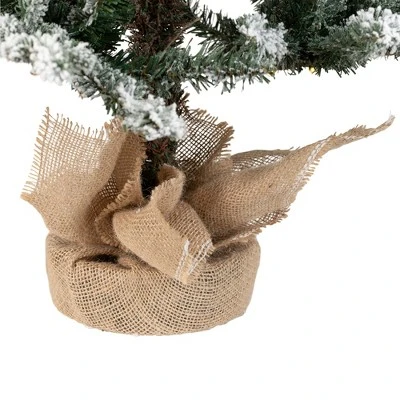 Northlight Real Touch™ Pre-Lit B/O Tamarack Pine Artificial Christmas Tree With Burlap - 3' Warm White LED 6 Northlight Real Touch™ Pre-Lit B/O Tamarack Pine Artificial Christmas Tree With Burlap - 3' Warm White LED - Image 4