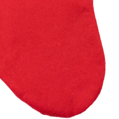 Northlight 19" Red, White And Gold Glittered Poinsettia Christmas Stocking 5 Northlight 19" Red, White And Gold Glittered Poinsettia Christmas Stocking - Image 3