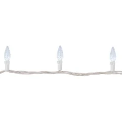 Northlight 70-Count Pure White LED Faceted C6 Christmas Lights, 23 Ft White Wire 10 Northlight 70-Count Pure White LED Faceted C6 Christmas Lights, 23 Ft White Wire -Northlight GUEST 53e68ab1 7541 4e61 bd30 500222999d9d