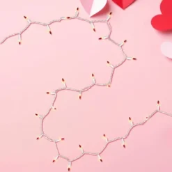 Northlight Mini Christmas Light Set - Clear With Red Tips - 20.25' White Wire - 100ct -Northlight GUEST 541e8619 f805 40e0 ad08 578f9548116b 1