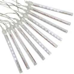 Northlight LED Dripping Icicle Christmas Tube Lights - White - 14.25' Clear Wire - 10ct 11 Northlight LED Dripping Icicle Christmas Tube Lights - White - 14.25' Clear Wire - 10ct -Northlight GUEST 5456268c abce 4d1e aee0 7416d2625295