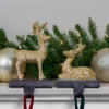 Northlight Reindeer Glittered Christmas Stocking Holders - 8.5" - Gold - Set Of 2 -Northlight GUEST 54fafcc4 51c1 4cb5 ae56 ff123e2cfbd0