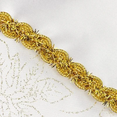 Northlight 20.5" White And Gold Glitter Poinsettia Christmas Stocking 7 Northlight 20.5" White And Gold Glitter Poinsettia Christmas Stocking - Image 5