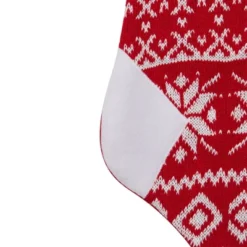 Northlight 21.5" Red And White Knitted Snowflake Christmas Stocking With Fleece Cuff 11 Northlight 21.5" Red And White Knitted Snowflake Christmas Stocking With Fleece Cuff -Northlight GUEST 556e4d56 1a72 4b10 a648 97666fa69b14