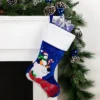 Northlight 24" Large Penguin And Bear Blue Velveteen Christmas Stocking With White Cuff -Northlight GUEST 56a4df6e 2fbb 4062 9c27 d8902cf3452b