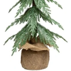 Northlight Mini Icy Pine Christmas Tree In Burlap Base - 24" - Unlit 8 Northlight Mini Icy Pine Christmas Tree In Burlap Base - 24" - Unlit -Northlight GUEST 56c143d4 1f3d 4f45 8b63 9b77565a2e00