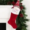 Northlight 19" Quilted Red Velvet HO! HO! HO! Embroidered Christmas Stocking -Northlight GUEST 56eabf7a 090b 4677 a6ba db8bc16c500e