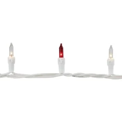 Northlight Mini Incandescent Christmas Lights - Red And Clear - 7' White Wire - 35ct -Northlight GUEST 57162642 fd19 40c1 b061 787315fdb971