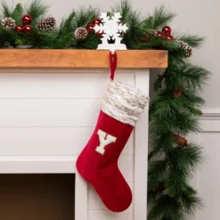 Northlight Velvet JOY Christmas Stockings - 20"- Red - Set Of 3 -Northlight GUEST 57924ee0 2b22 4269 8d08 f0205c5fd17b