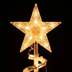 Northlight Spiral Cone Tree Lighted Outdoor Christmas Decoration - 6' - Clear Lights -Northlight GUEST 58031baf a64a 4e4f 9fd2 94e0aa70b7f1