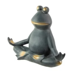 Northlight 12.25" Frog In Lotus Yoga Position Garden Statue -Northlight GUEST 58bb7249 a9b4 4c0c a3b4 11e71262fc34