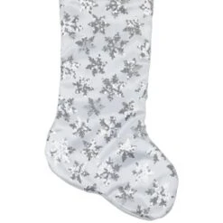 Northlight 19 White And Silver Sequin Snowflake Christmas Stocking 9 Northlight 19 White And Silver Sequin Snowflake Christmas Stocking -Northlight GUEST 58fb501e 66a9 4ce6 b164 8935a071bf6c