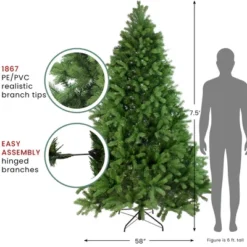 Northlight Real Touch™️ Full Noble Fir Artificial Christmas Tree - Unlit - 7.5' 13 Northlight Real Touch™️ Full Noble Fir Artificial Christmas Tree - Unlit - 7.5' -Northlight GUEST 59346ff3 204c 4395 8cd4 2f87668e3a09