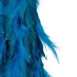 Northlight Small Two-Tone Layered Feathers Cone Tree Christmas Decoration - 16" - Turquoise -Northlight GUEST 5b09f089 dac8 408b 991a d2c9945e5d98