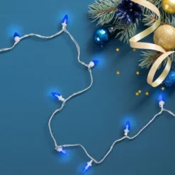 Northlight LED C7 Christmas Lights - Blue - 16' - White Wire - 25ct -Northlight GUEST 5c31f060 6475 41a0 9089 d0893a1b0b68