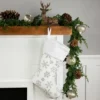 Northlight 19" White And Silver Snowflakes Christmas Stocking -Northlight GUEST 5c62eaf0 20d5 44e8 ab00 b0967af69c36