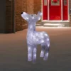 Northlight LED Lighted Commercial Grade Acrylic Reindeer Outdoor Christmas Decoration - 15" - Pure White Lights -Northlight GUEST 5c7ad5c4 e42f 44b8 b53b 6d65a14be43e