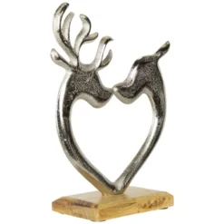Northlight Heart Shaped Kissing Reindeer Metal Christmas Decoration - 10" -Northlight GUEST 5d8841fa 3d6e 47d3 8830 fff8aec3e0bc