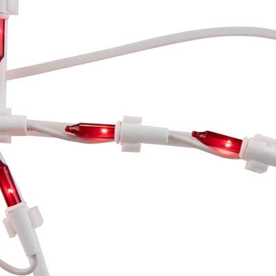 Northlight Lighted Bow Window Silhouette Christmas Decoration - 14" - Red Lights 8 Northlight Lighted Bow Window Silhouette Christmas Decoration - 14" - Red Lights - Image 6