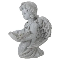 Northlight 9" Kneeling Angel With Flower Bird Feeder Outdoor Garden Statue -Northlight GUEST 5e685c8a 898b 4c99 ad4d 34406ac0e970