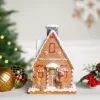 Northlight Frosted Gingerbread House With Gingerbread Man Christmas Decoration - 8.5" -Northlight GUEST 5f63ae7a e454 4a8a aec0 98386944b280
