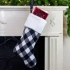 Northlight 23" Black And White Rustic Checkered Christmas Stocking -Northlight GUEST 5faecf56 a534 4677 952a 5f9df45efe45
