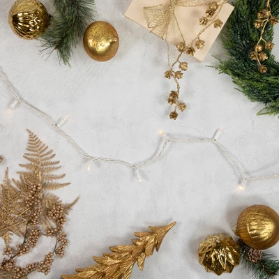 Northlight 50ct Warm White LED Wide Angle Christmas Lights, 16.25ft White Wire 3 Northlight 50ct Warm White LED Wide Angle Christmas Lights, 16.25ft White Wire