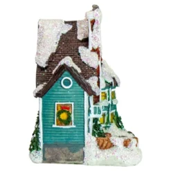 Northlight LED Lighted Snowy House Christmas Village Decoration - 5.5" - Green -Northlight GUEST 61f382c7 41de 408c 94a5 f0d109f748a0