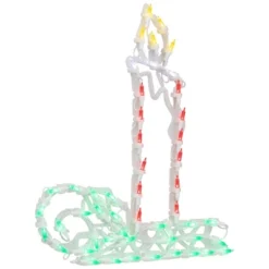 Northlight LED Lighted Candle Christmas Window Silhouette - 17.5" - Multicolor Lights -Northlight GUEST 62880fdf e594 4f5d bfa0 effdb737607d