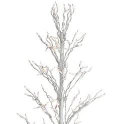 Northlight 6' Prelit Artificial Christmas Tree White Lighted Cascade Twig Outdoor Decoration - Clear Lights -Northlight GUEST 62dfccf3 d807 4d25 b4e6 587c3f74998e