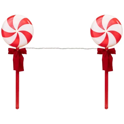 Northlight Lighted Peppermint Candy Christmas Outdoor Pathway Markers -16" - Set Of 3 10 Northlight Lighted Peppermint Candy Christmas Outdoor Pathway Markers -16" - Set Of 3 - Image 8