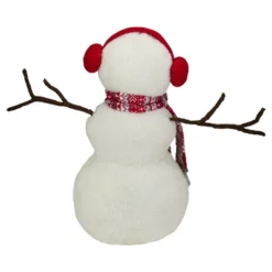Northlight Plush Snowman With Button Snowflakes And Earmuffs Christmas Decoration - 21.5" - -Northlight GUEST 62f78f34 a9f9 41aa aeda 6b056f6eddbe