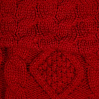 Northlight Cable Knit Christmas Stocking With Cuff - 21.5" - Red 6 Northlight Cable Knit Christmas Stocking With Cuff - 21.5" - Red - Image 4