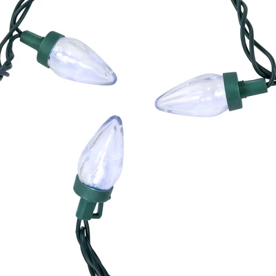 Northlight 25ct Pure White LED C7 Christmas Light Set - 16ft Green Wire 6 Northlight 25ct Pure White LED C7 Christmas Light Set - 16ft Green Wire - Image 4