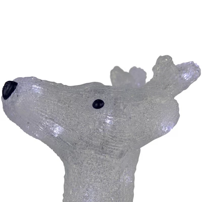 Northlight LED Lighted Commercial Grade Acrylic Reindeer Outdoor Christmas Decoration - 15" - Pure White Lights 7 Northlight LED Lighted Commercial Grade Acrylic Reindeer Outdoor Christmas Decoration - 15" - Pure White Lights - Image 5