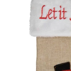 Northlight 19" Beige And Red Burlap "Let It Snow" Snowman Christmas Stocking 7 Northlight 19" Beige And Red Burlap "Let It Snow" Snowman Christmas Stocking -Northlight GUEST 64e93f7c 4d29 4522 a999 75d4ca313e26