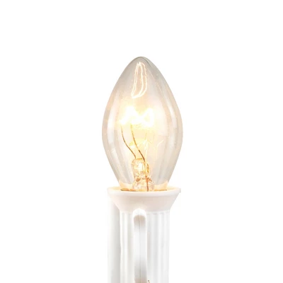 Northlight C7 Christmas String Lights - Clear - 24' White Wire - 25ct 4 Northlight C7 Christmas String Lights - Clear - 24' White Wire - 25ct - Image 2