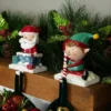 Northlight Santa And Elf Christmas Stocking Holders - 5" - Set Of 2 -Northlight GUEST 6604c0f4 8873 4584 9412 e42b676b7769