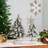 Northlight Frosted Pine Tree Duo Christmas Decoration - 12" - Unlit -Northlight GUEST 6643de6d 5e44 4395 99e0 c72a9ae79674