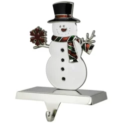Northlight Smiling Snowman Christmas Stocking Holder - 6" -Northlight GUEST 67002174 a829 48ec 8160 4eb430e9d087