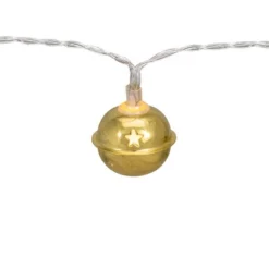 Northlight 10-Count Gold LED Christmas Bells Fairy Lights 5.5ft Clear Wire 11 Northlight 10-Count Gold LED Christmas Bells Fairy Lights 5.5ft Clear Wire -Northlight GUEST 67731001 6489 4c83 bd74 3b5cdc35b150