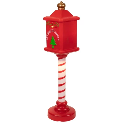 Northlight Lighted Letters To Santa Mail Box Blow Mold Outdoor Christmas Decoration - 40.5" 5 Northlight Lighted Letters To Santa Mail Box Blow Mold Outdoor Christmas Decoration - 40.5" - Image 3