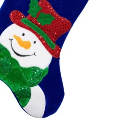 Northlight 20" Royal Blue Embroidered Velveteen Snowman Christmas Stocking With White Cuff 11 Northlight 20" Royal Blue Embroidered Velveteen Snowman Christmas Stocking With White Cuff -Northlight GUEST 67f8701c cb76 47eb 9c96 446952bae5a0