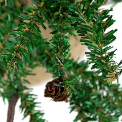 Northlight Medium Artificial Christmas Tree With Pine Cones In Burlap Base - 4' - Unlit -Northlight GUEST 6845dcca 94a1 47bc b778 2367faf30f8a